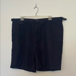 Lands' End Baird McNutt Irish Linen Shorts Size 44 Navy Blue